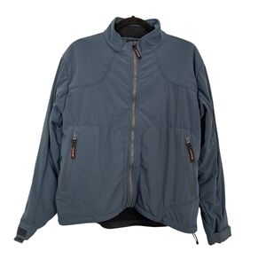 OOBE jacket Full Front Zip Slate Blue Side Zip Pockets Women's‎ Size XL.
